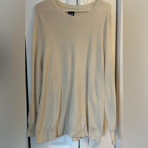 GAP Women's Light Beige Crew Neck Sweater